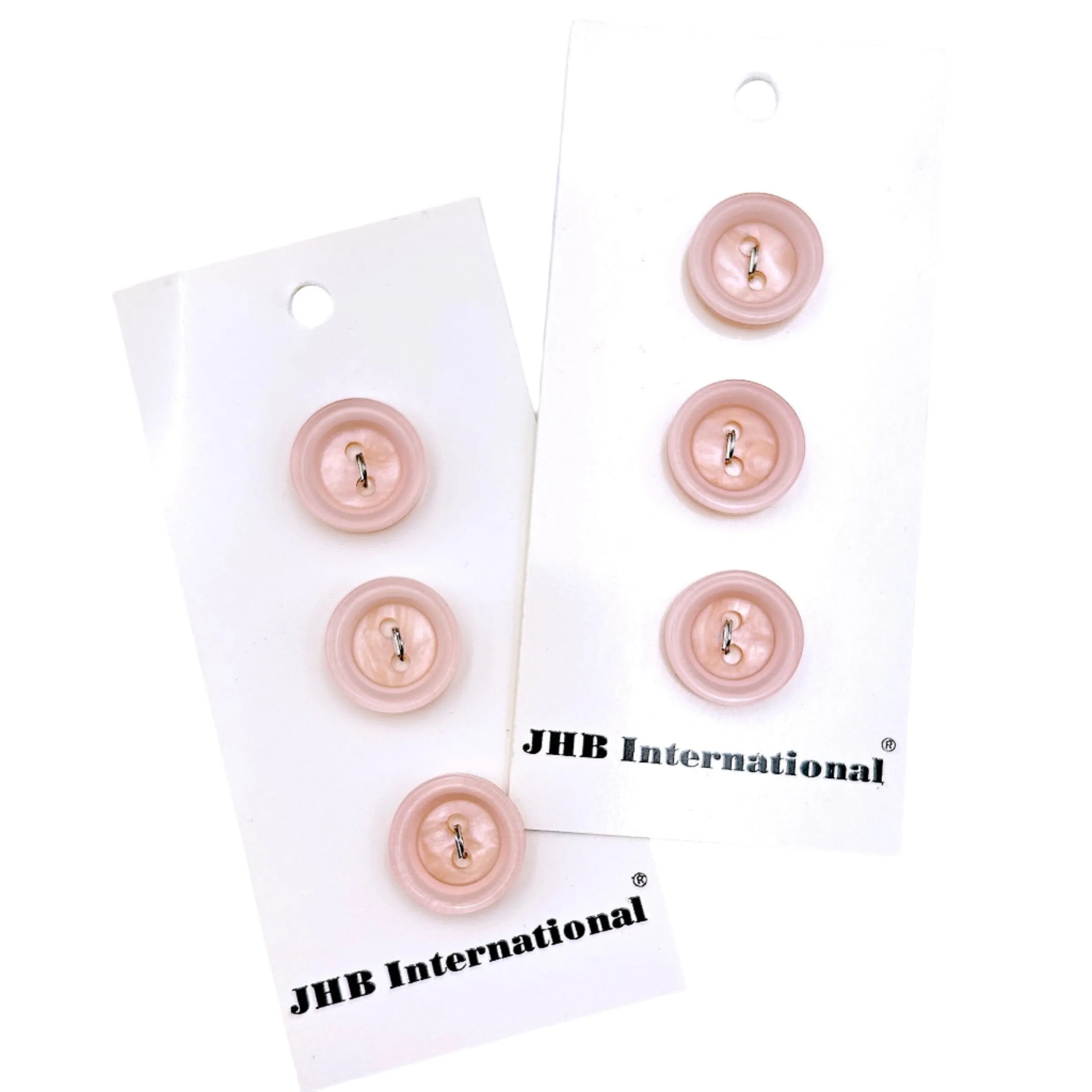 5/8" Rose Quartz | JHB International Plastic Buttons | Set of 3