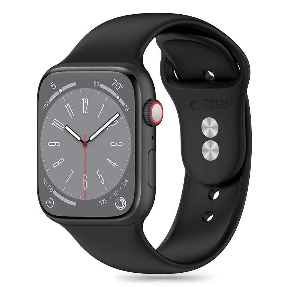 Apple Watch (38/40/SE/41mm) Tech-Protect Silikone Urrem - Black