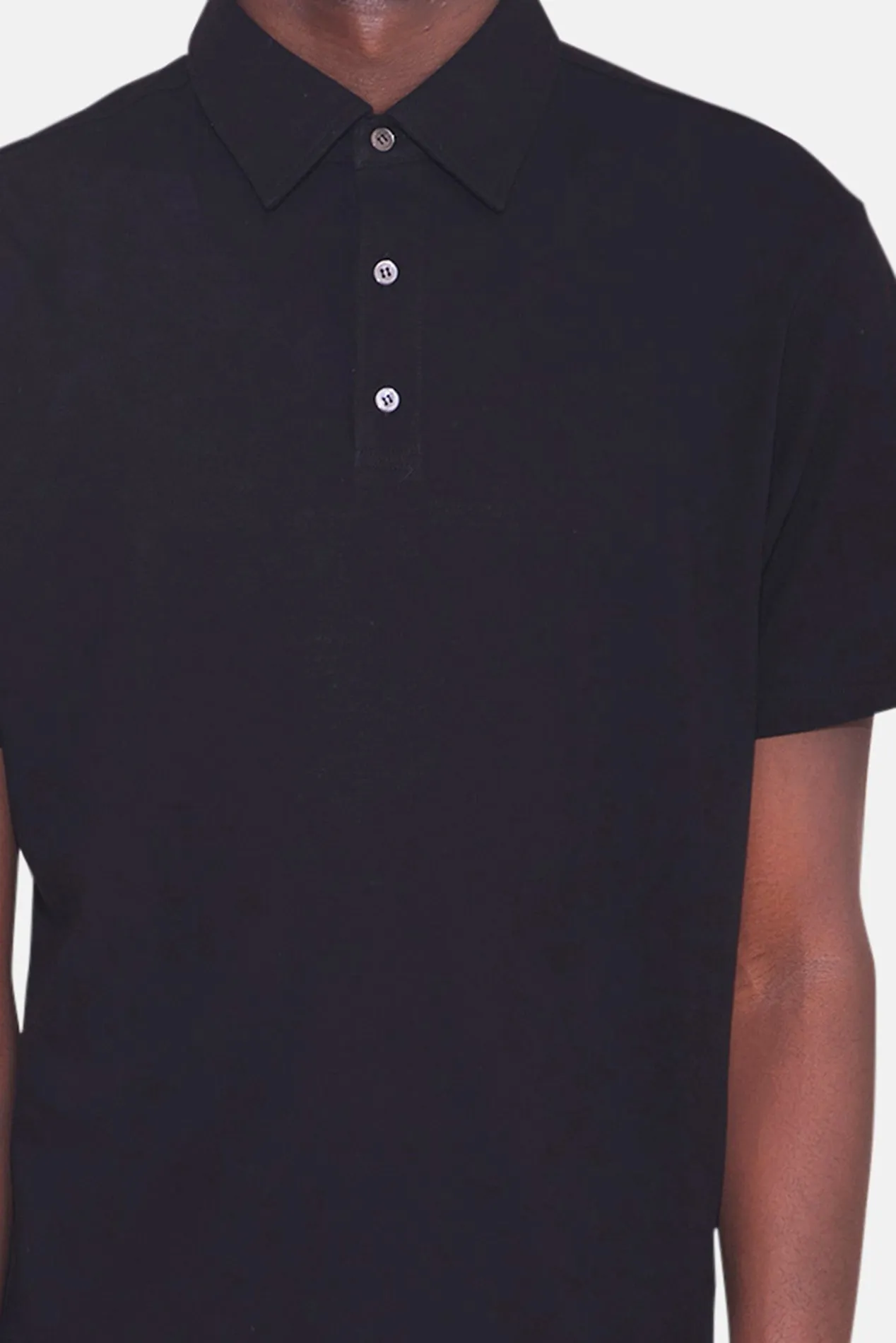 Atlantic SS Pique Polo Black