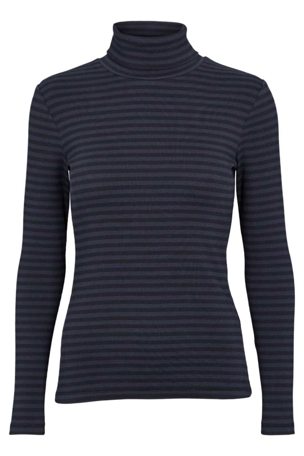 Basic Apparel - Ludmilla High-Neck - 480 Black/Navy