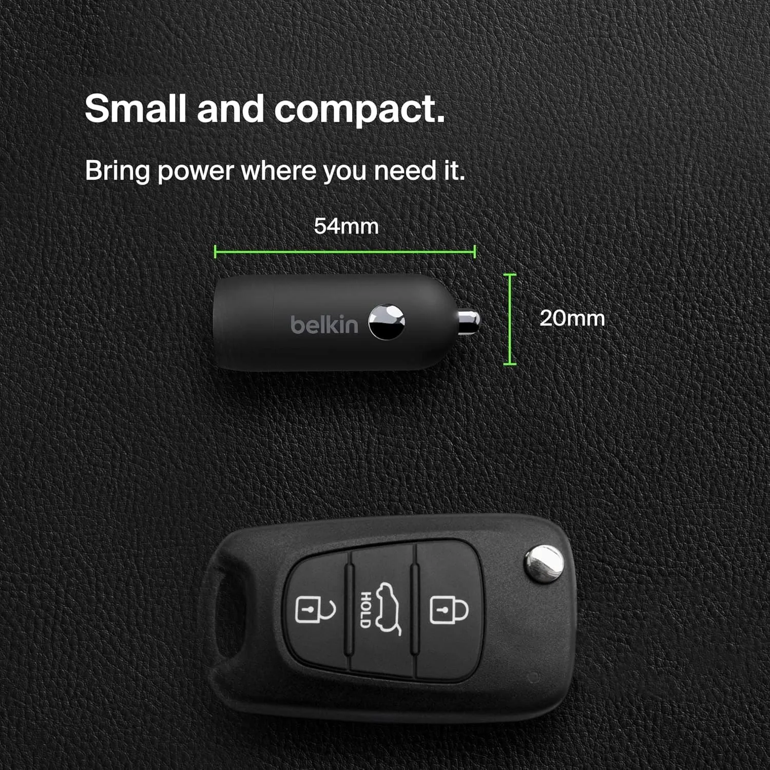 Belkin Boost Charge 30W USB C PD Car Charger Black - CCA004btBK