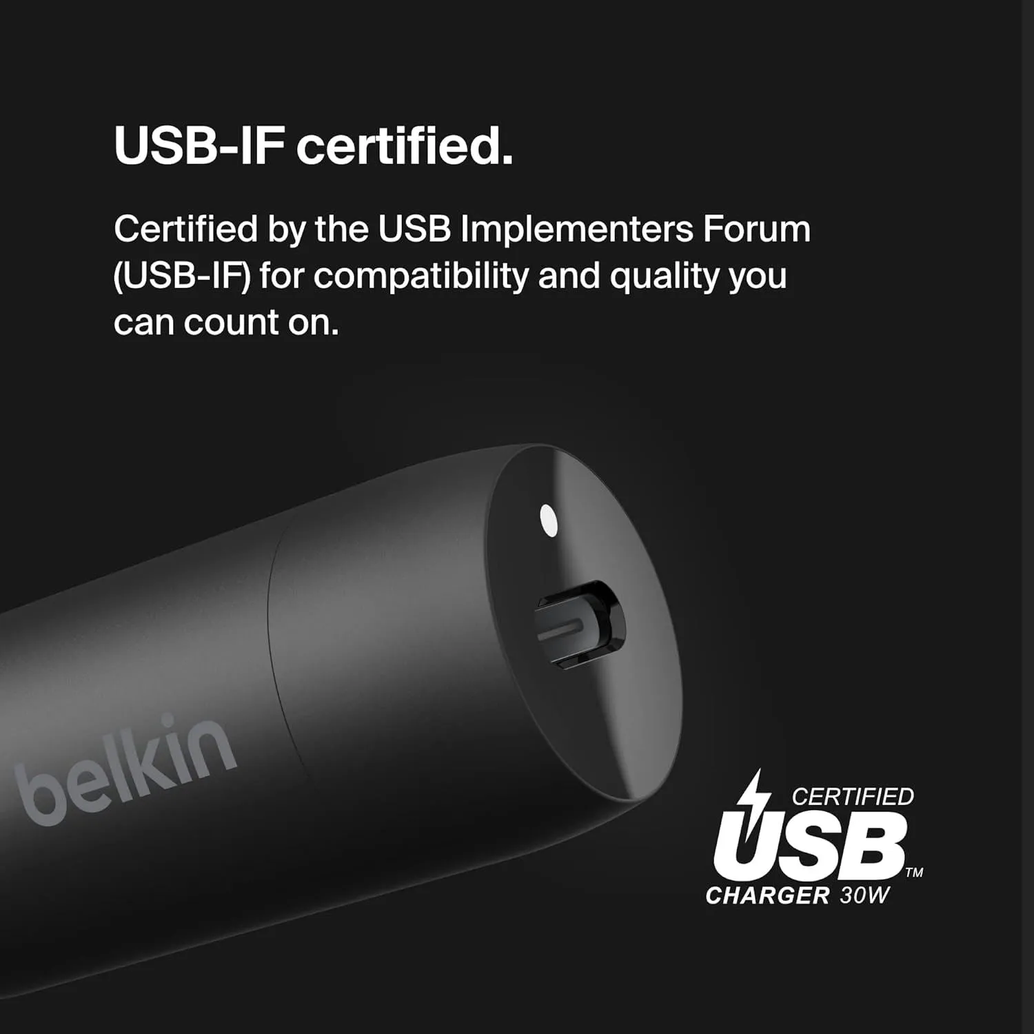 Belkin Boost Charge 30W USB C PD Car Charger Black - CCA004btBK