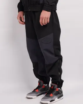 Black Grey Utility Panelled Cargos