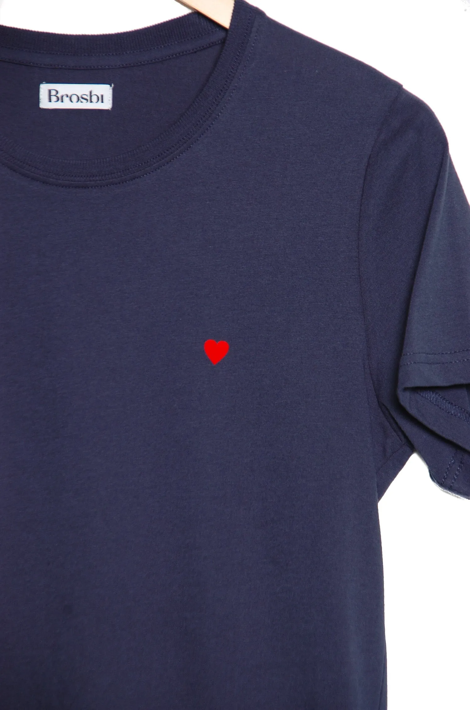 Brosbi The Icon Tee Heart navy