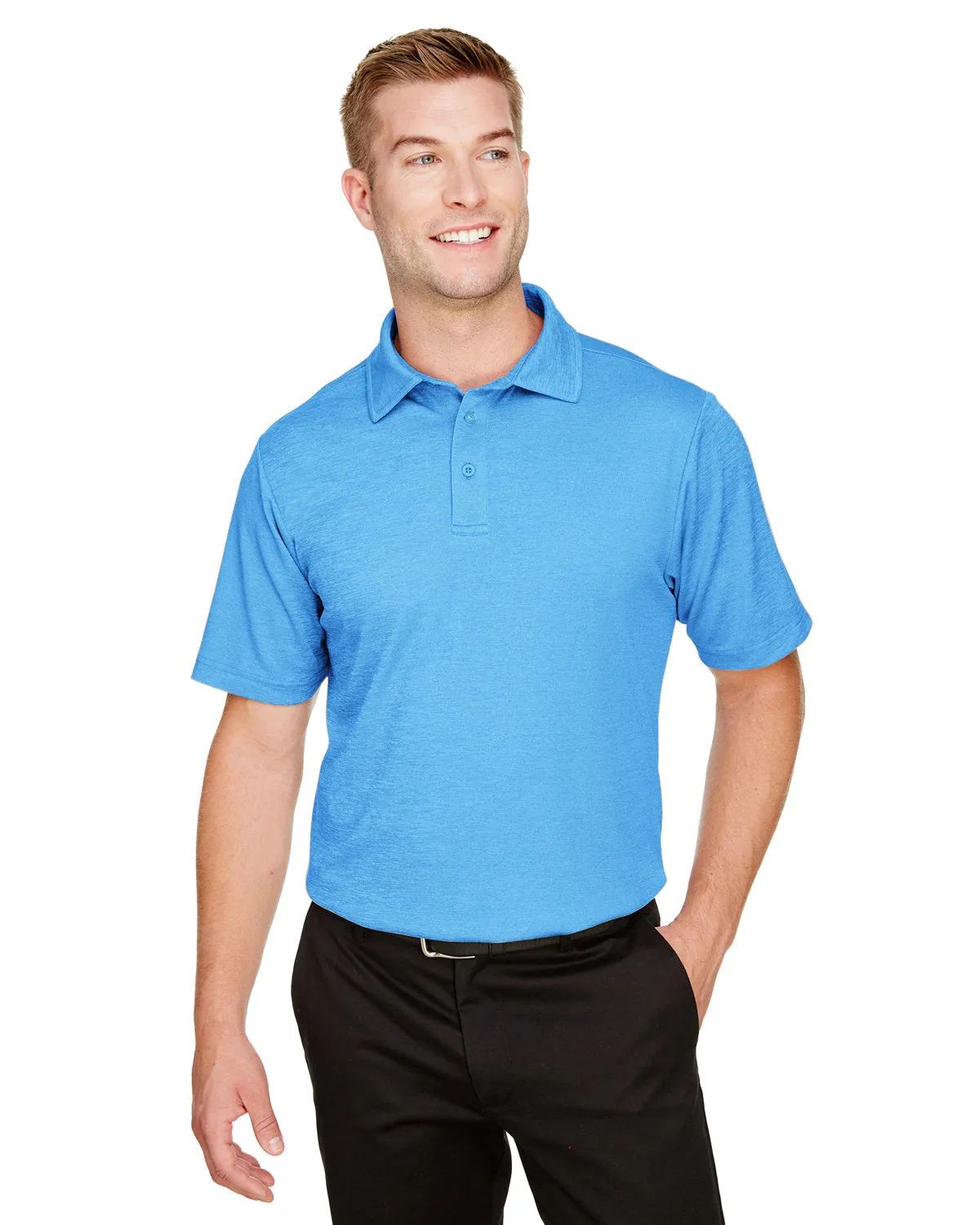 Crownlux Performance Mens Address Melange Polo