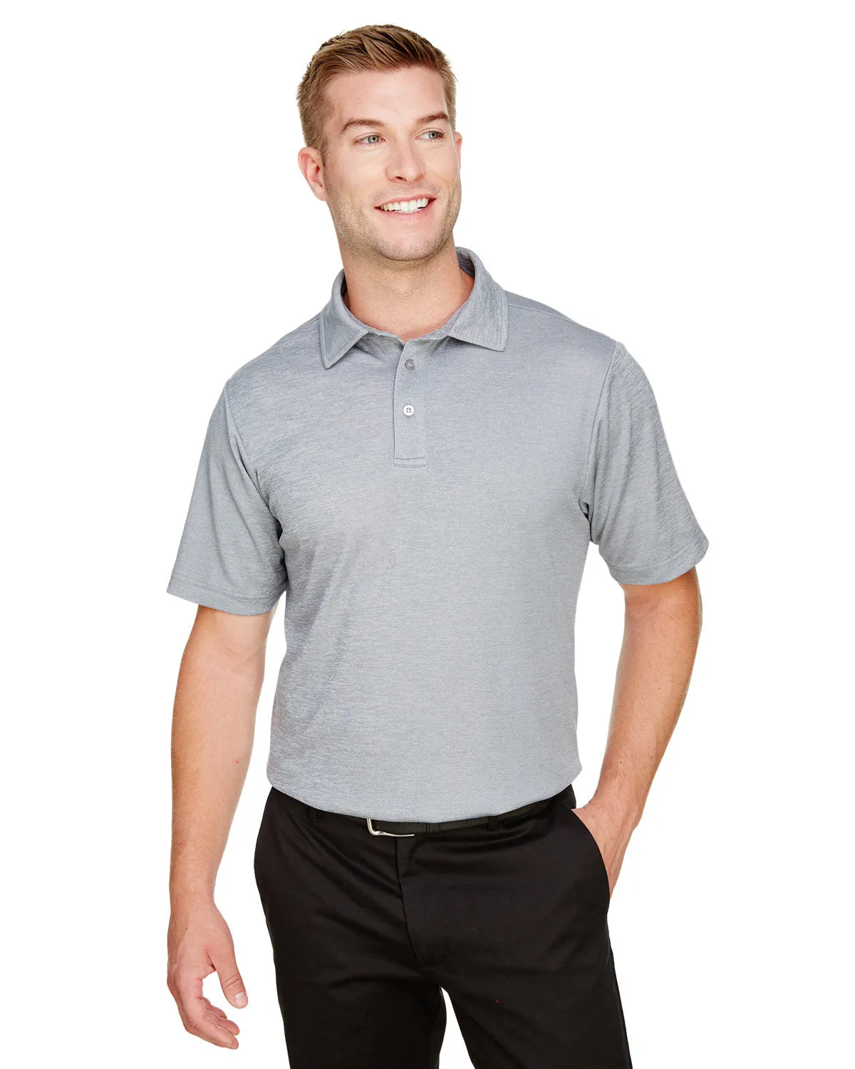 Crownlux Performance Mens Address Melange Polo