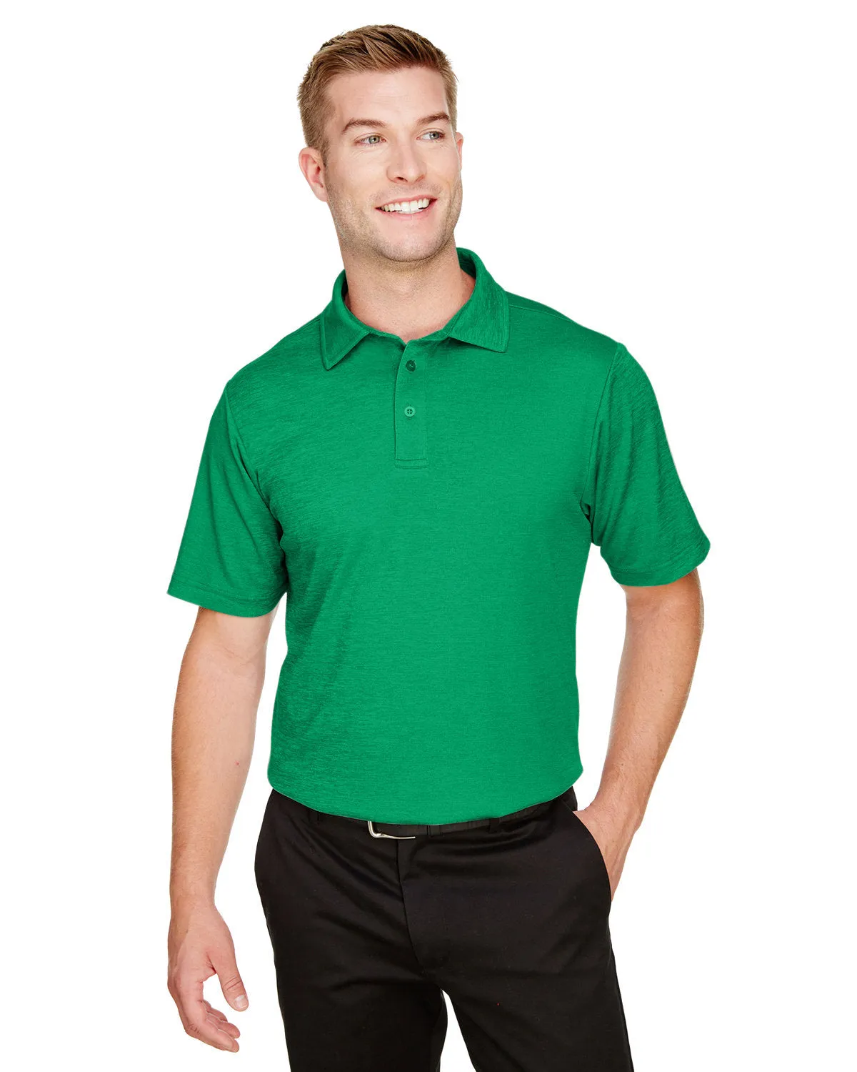 Crownlux Performance Mens Address Melange Polo