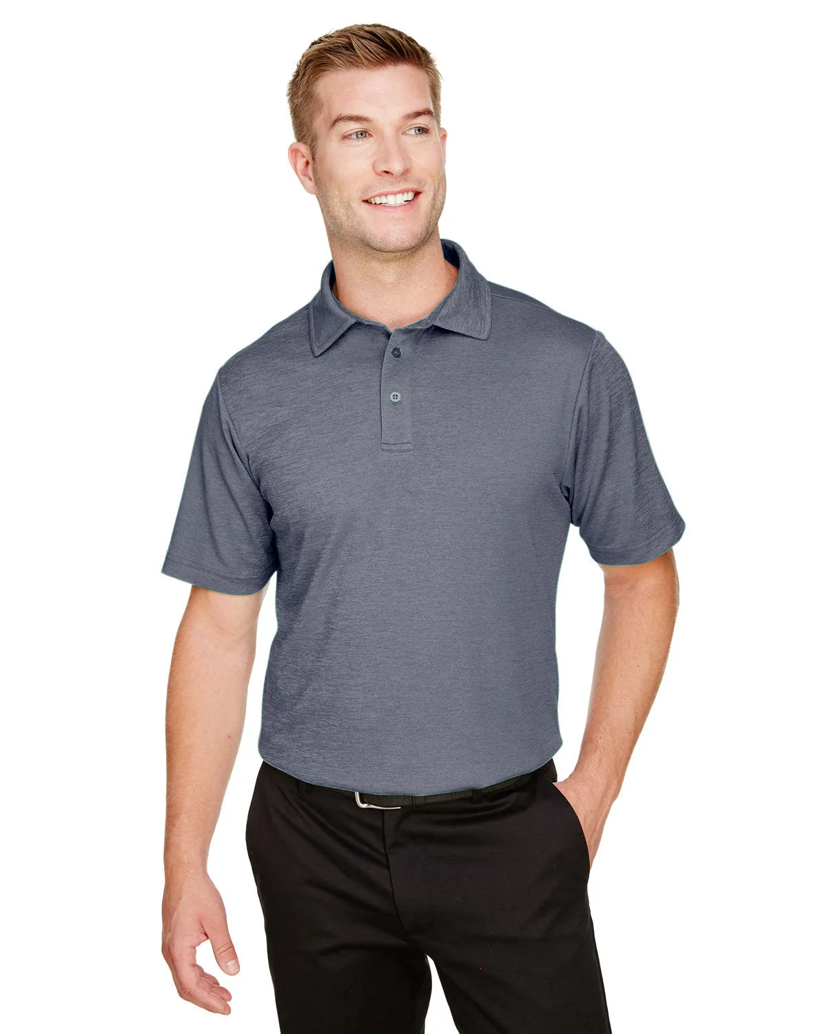 Crownlux Performance Mens Address Melange Polo