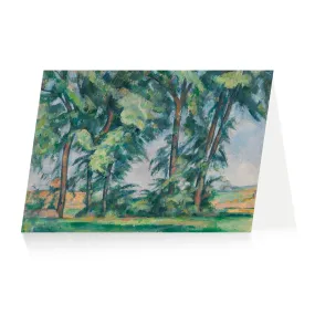 Cézanne Tall Trees Greetings Card