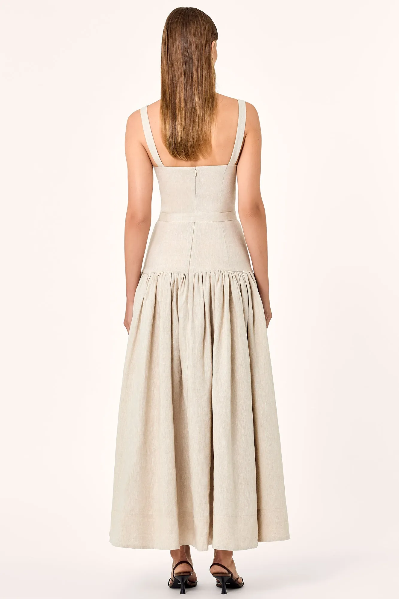 Drenica Midi Dress - Oat