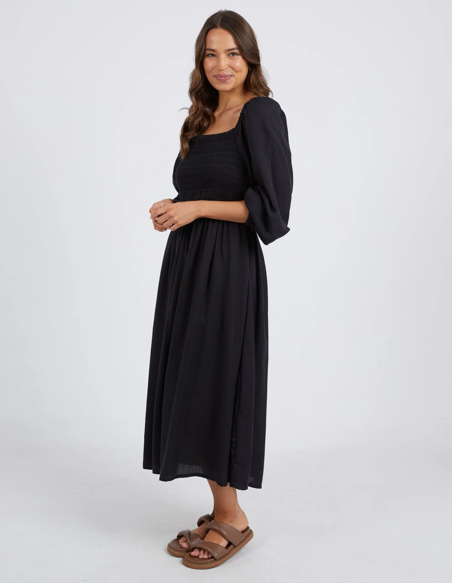 Dusk Midi Dress Black