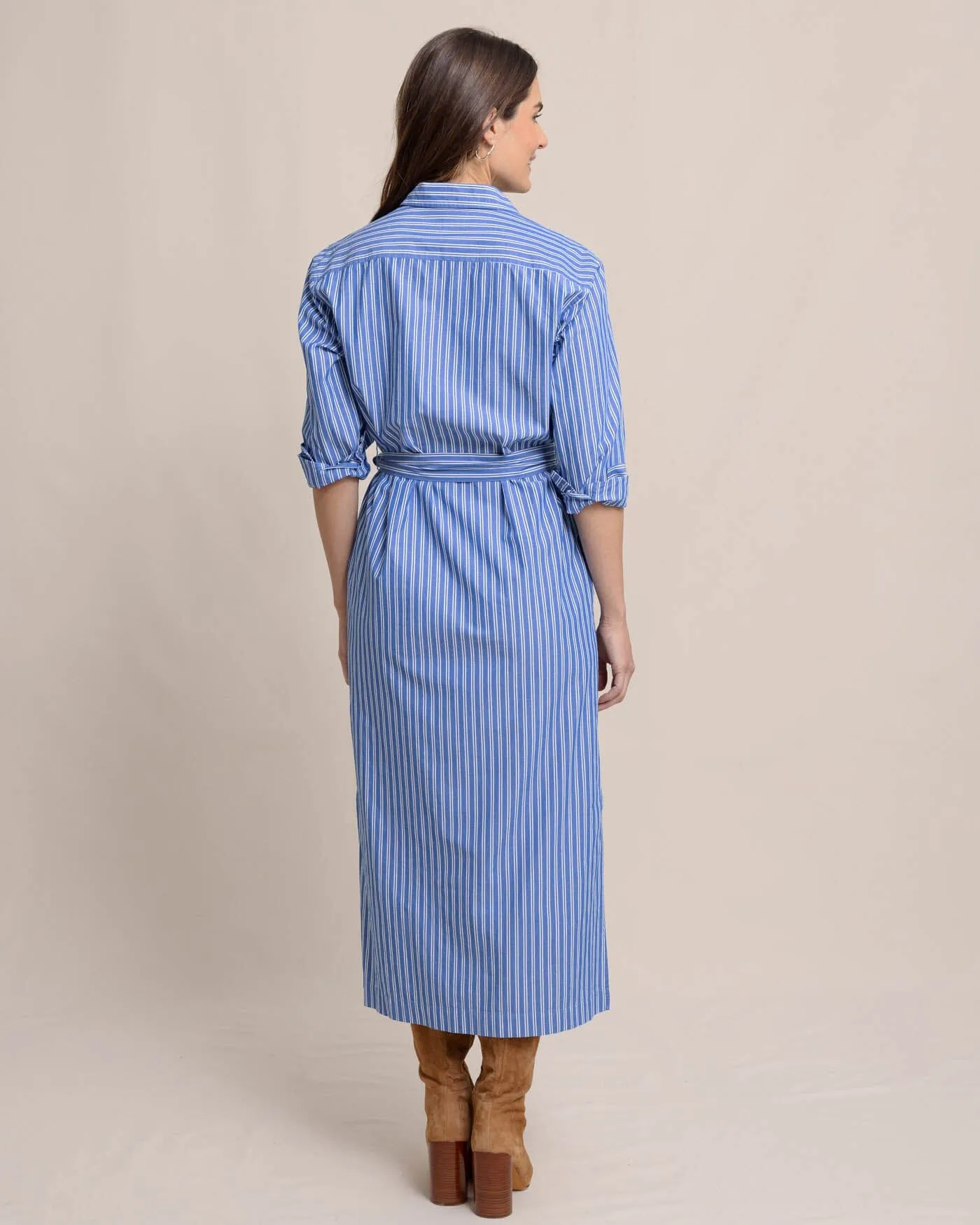 Farren Striped Shirt Dress