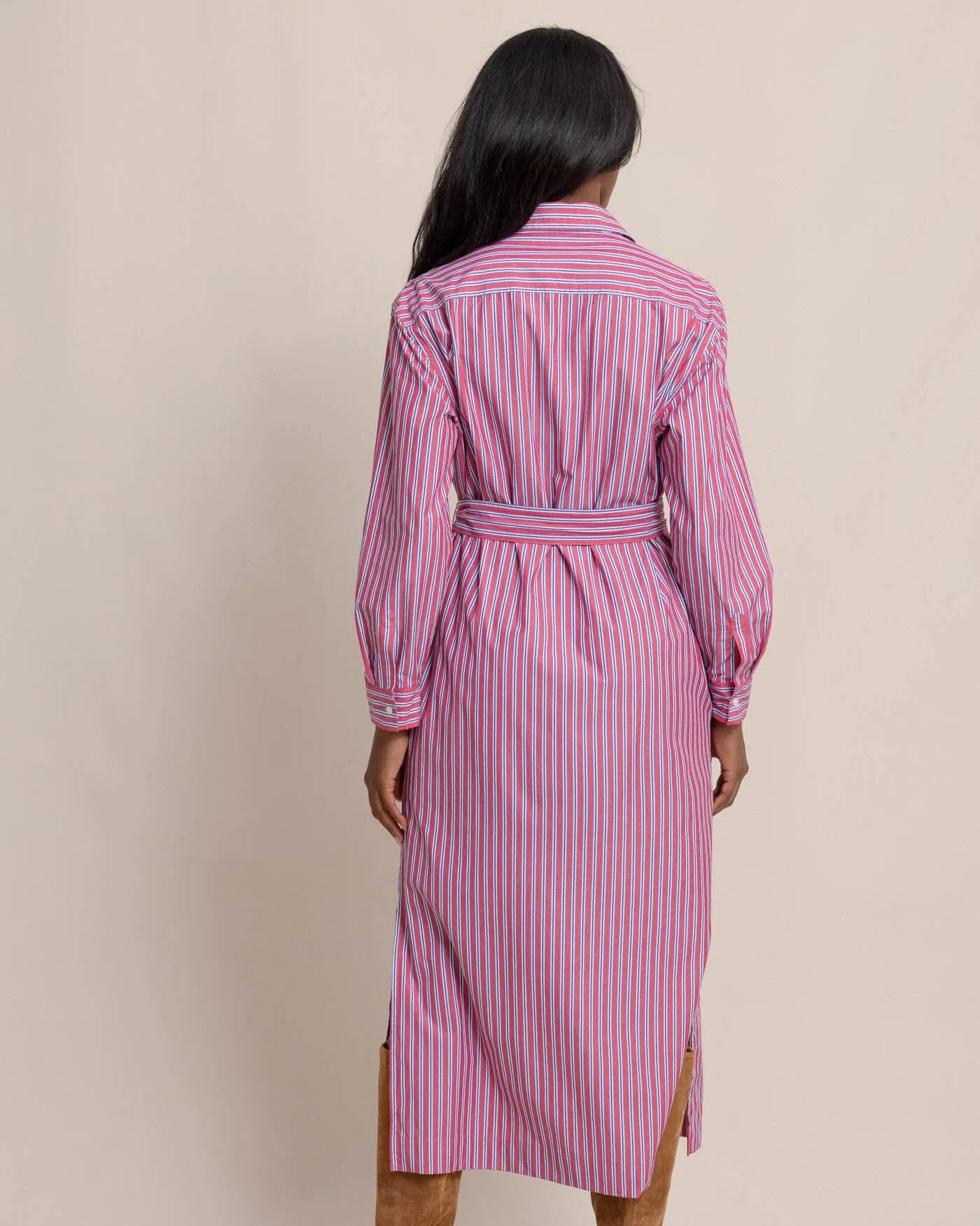 Farren Striped Shirt Dress