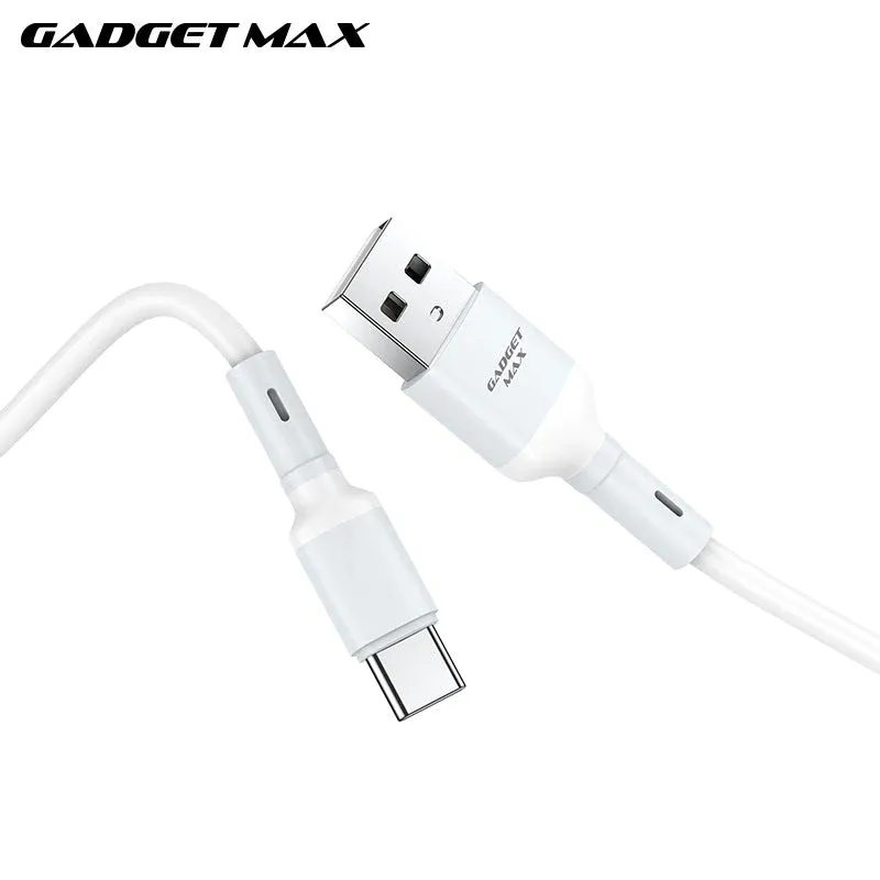 GADGET MAX GX10 TYPE-C 3A CHARGING DATA CABLE FOR TYPE-C (3A)(1M) - WHITE