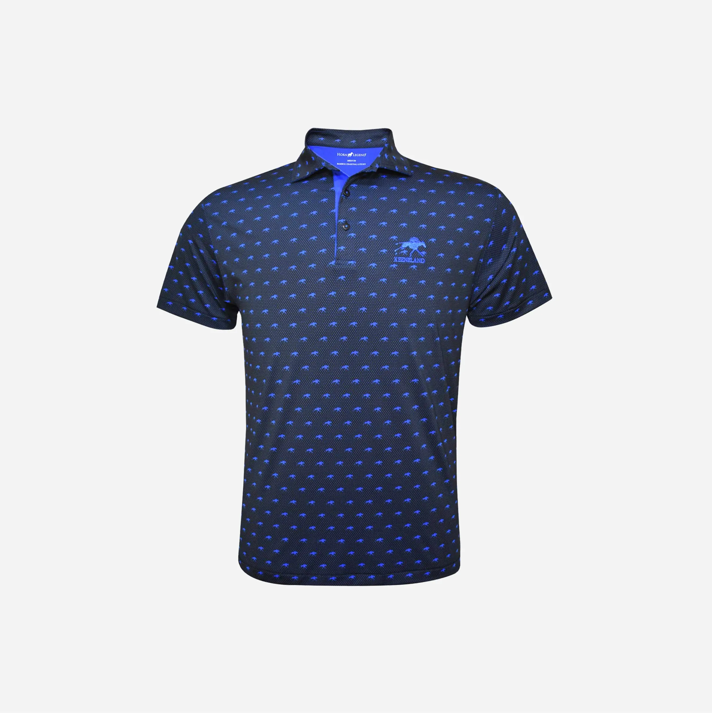 Horn Legend Keeneland Men's Horse Pindot Polo