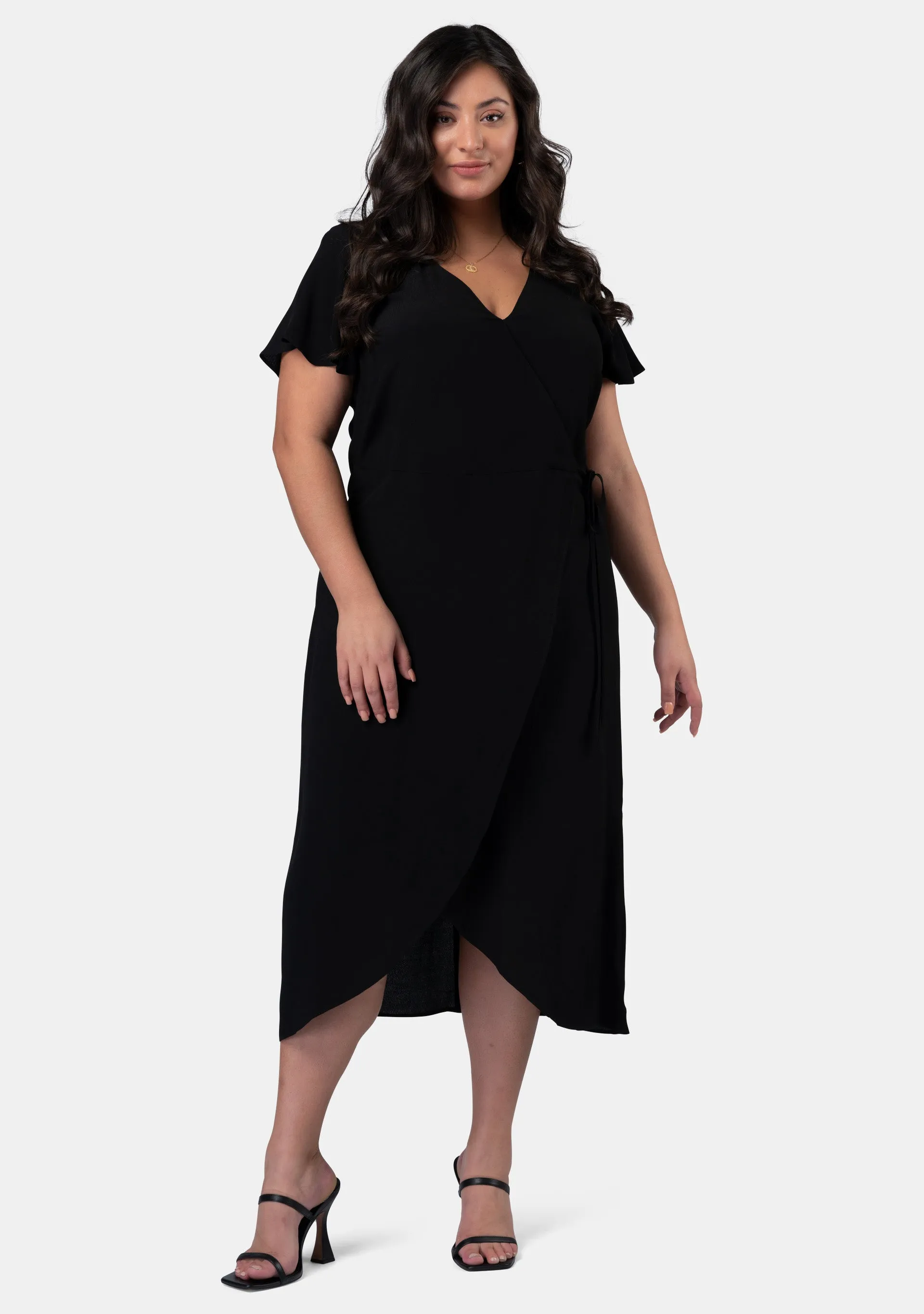 Irene Wrap Midi Dress