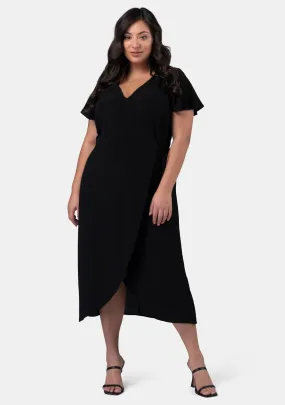 Irene Wrap Midi Dress