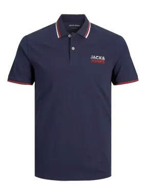 Jack & Jones Atlas Navy Polo Shirt Navy