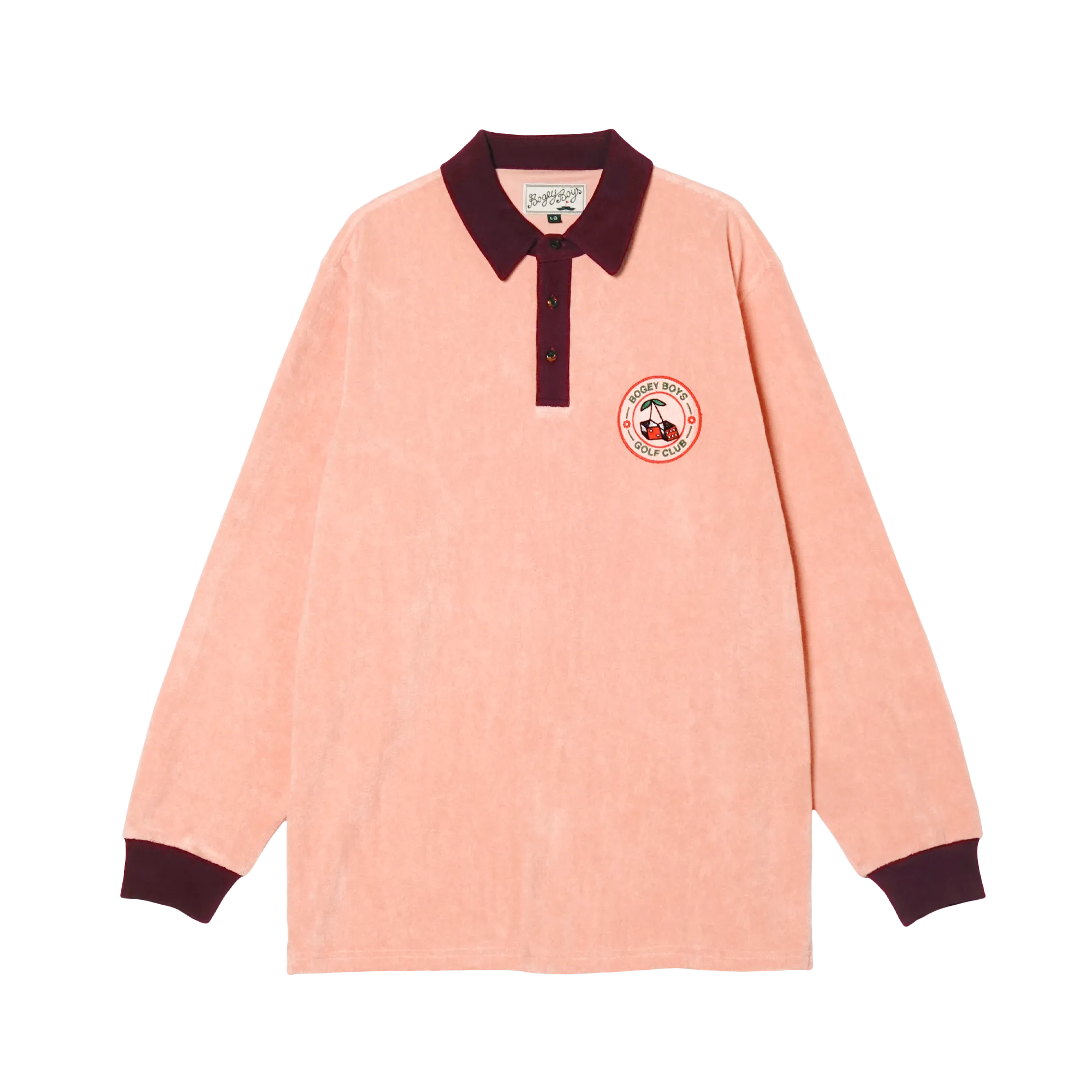 Longsleeve Terry Polo - Pink