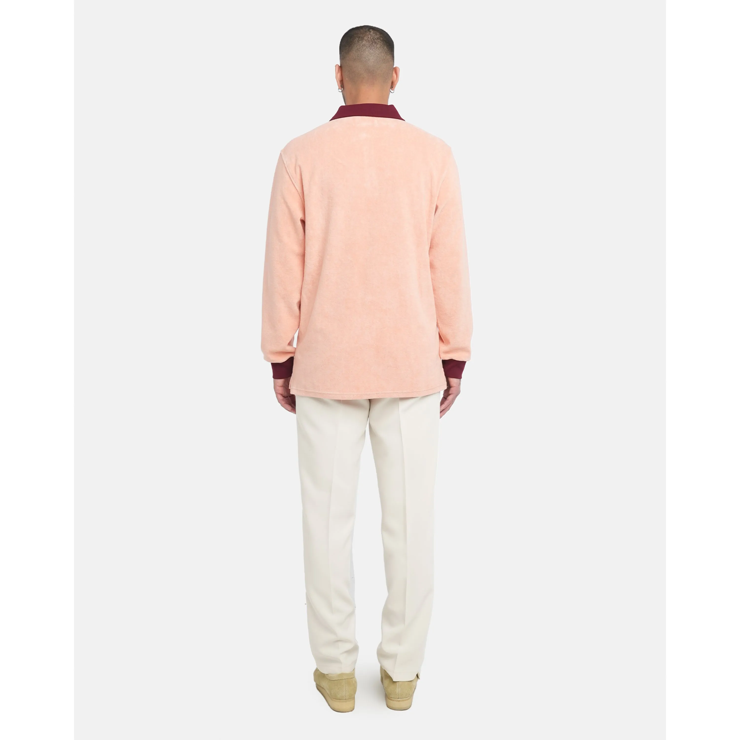 Longsleeve Terry Polo - Pink