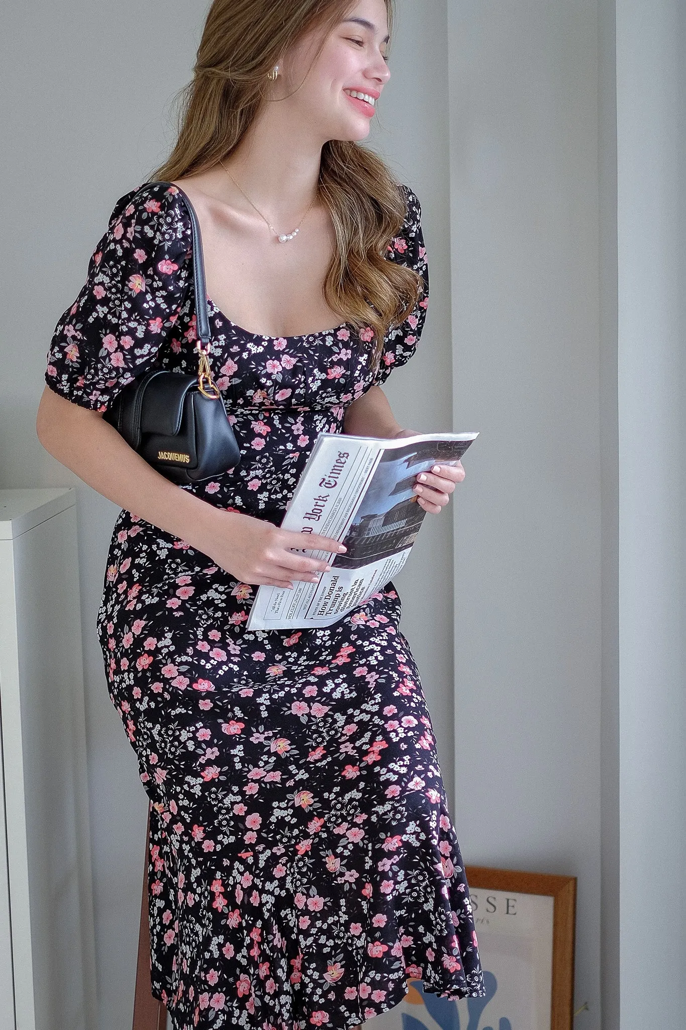 Madox midi dress - Oleander prints