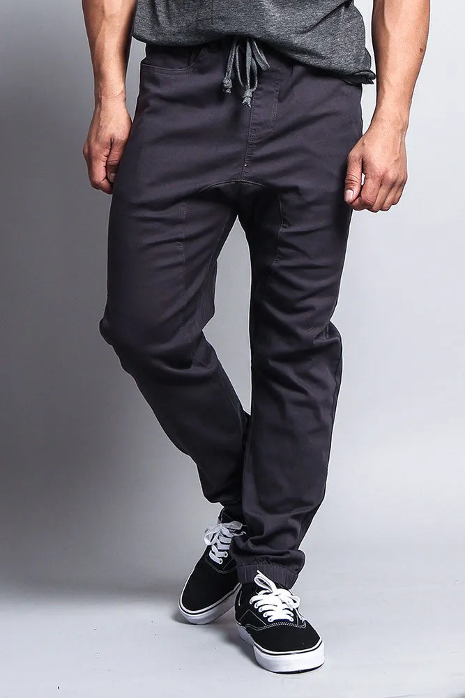 Men's Jogger Twill Pants (Charcoal)