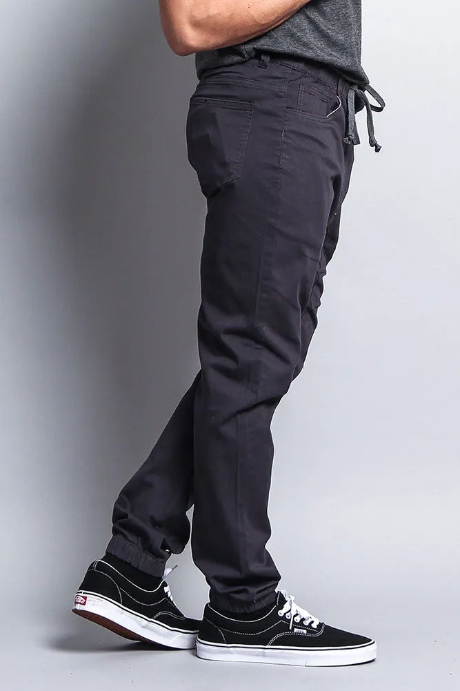 Men's Jogger Twill Pants (Charcoal)