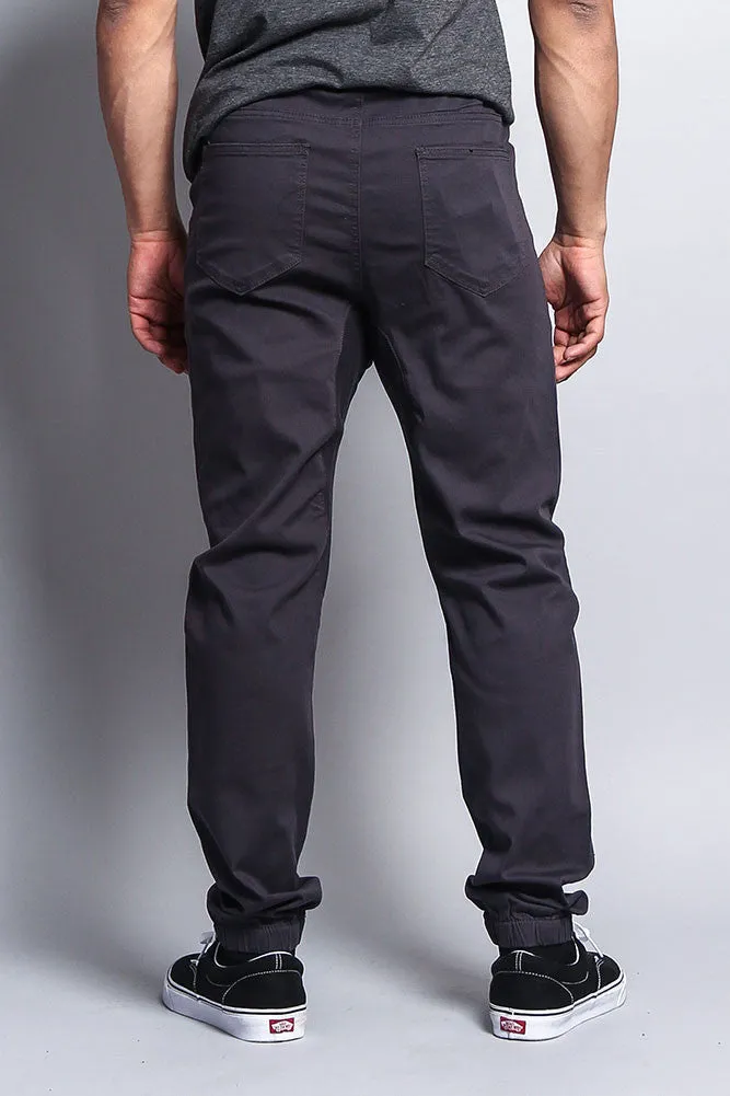 Men's Jogger Twill Pants (Charcoal)