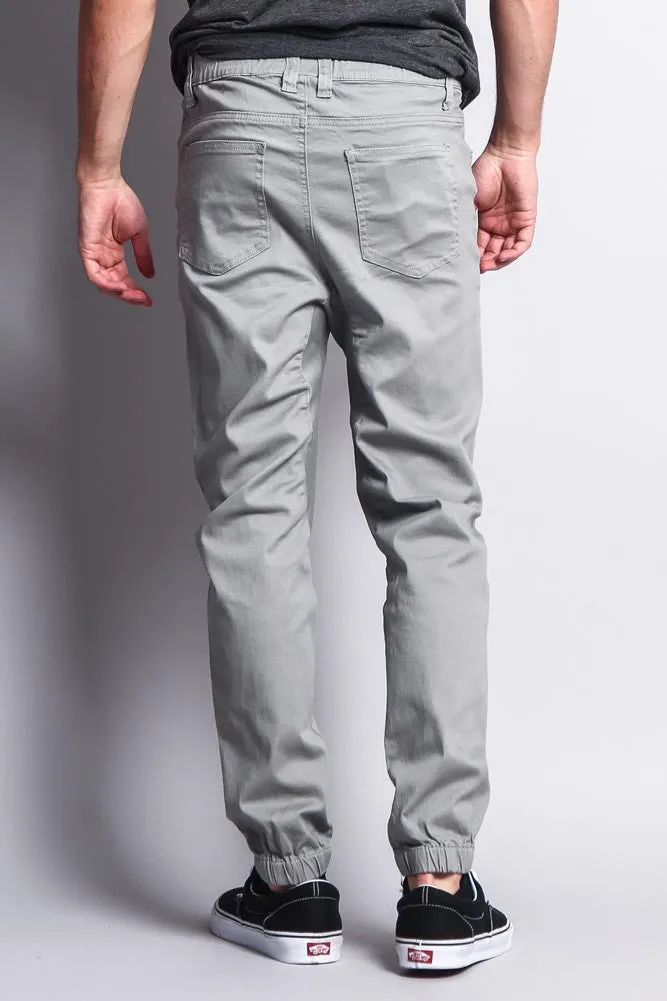 Men's Jogger Twill Pants (Dark Grey)