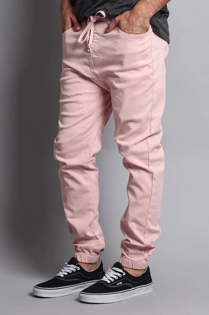 Men's Jogger Twill Pants (Dirty Pink)