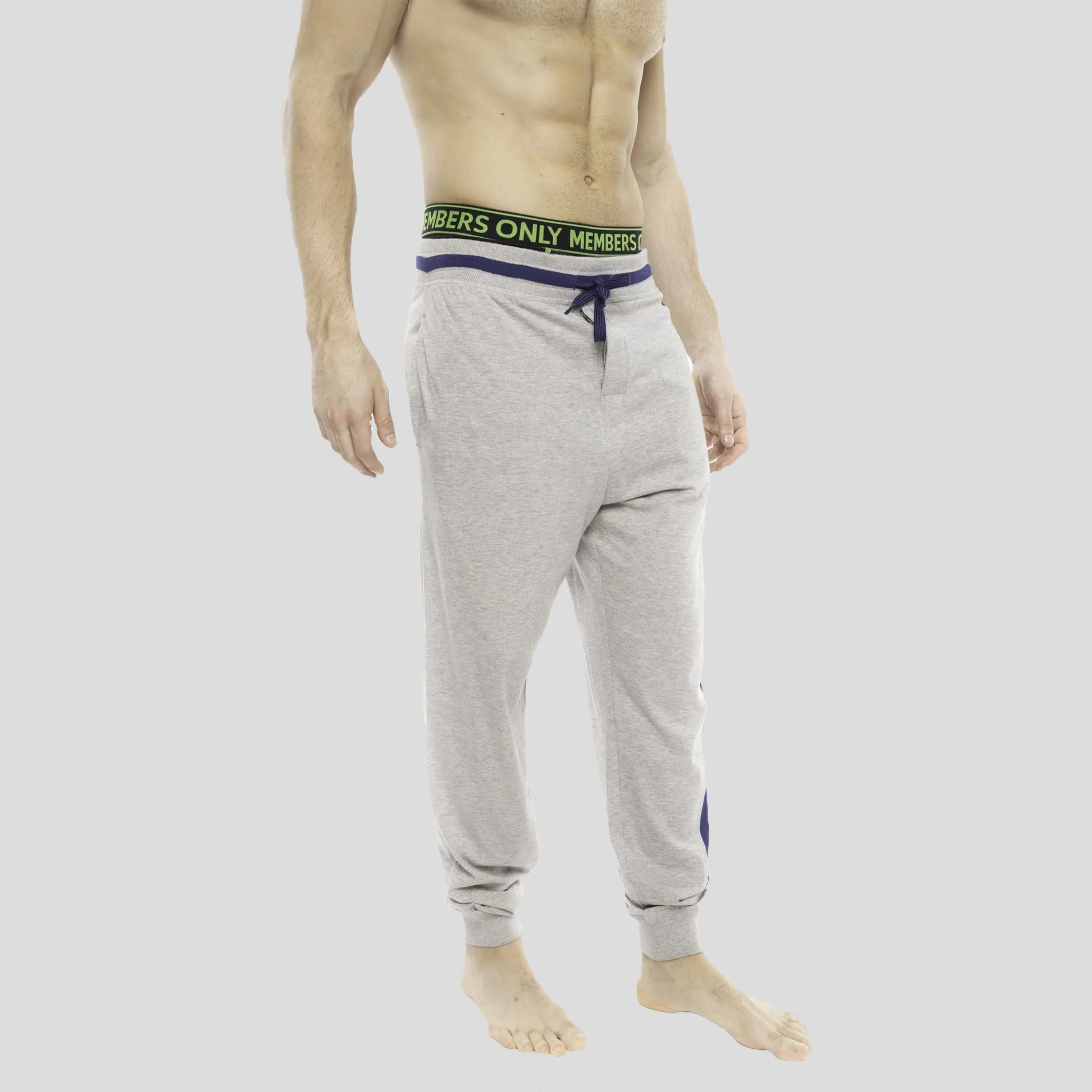 Men's Logo Leg Jersey Sleep Jogger - Grey - FINAL SALE