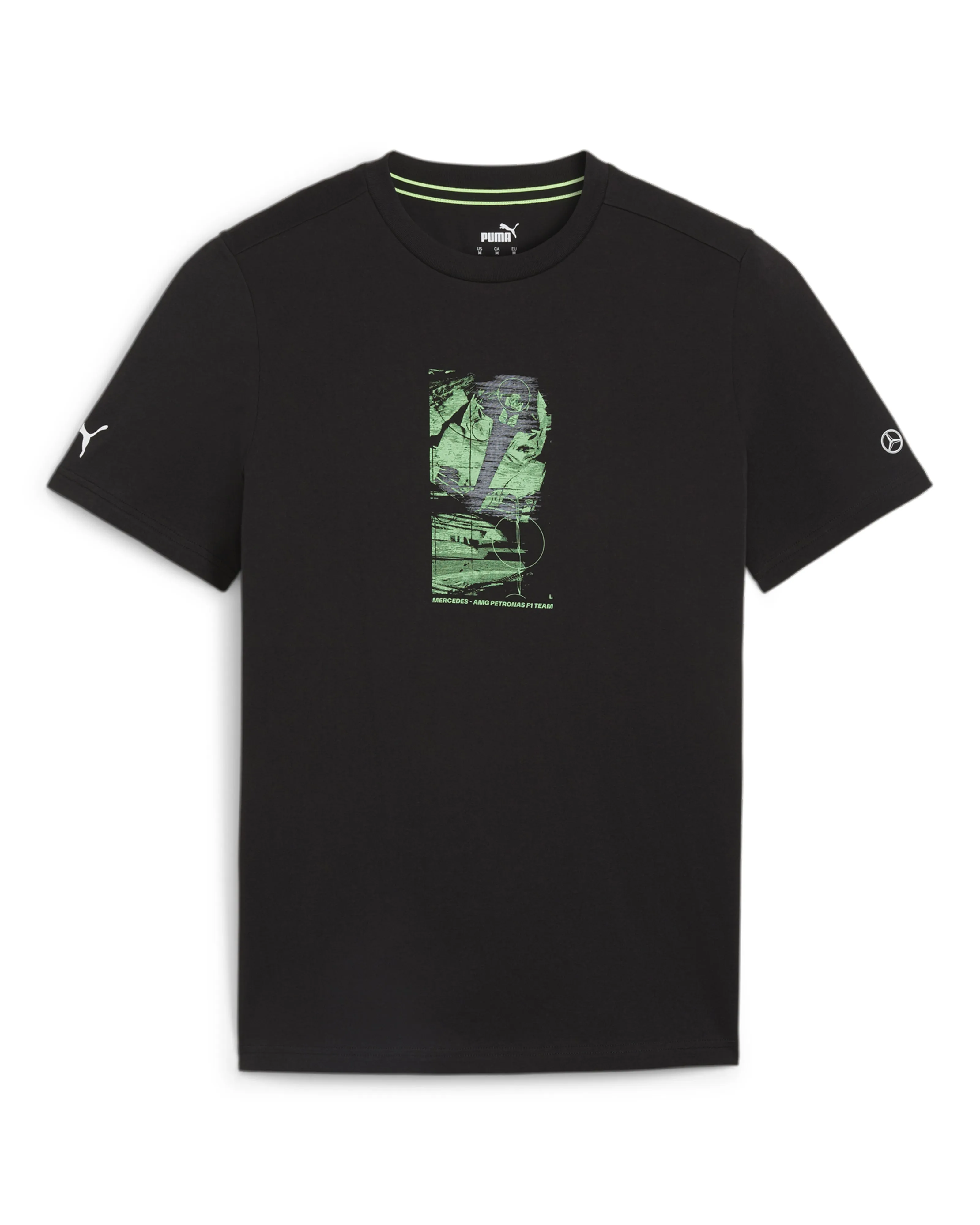 Mens Puma Graphic Tee Black