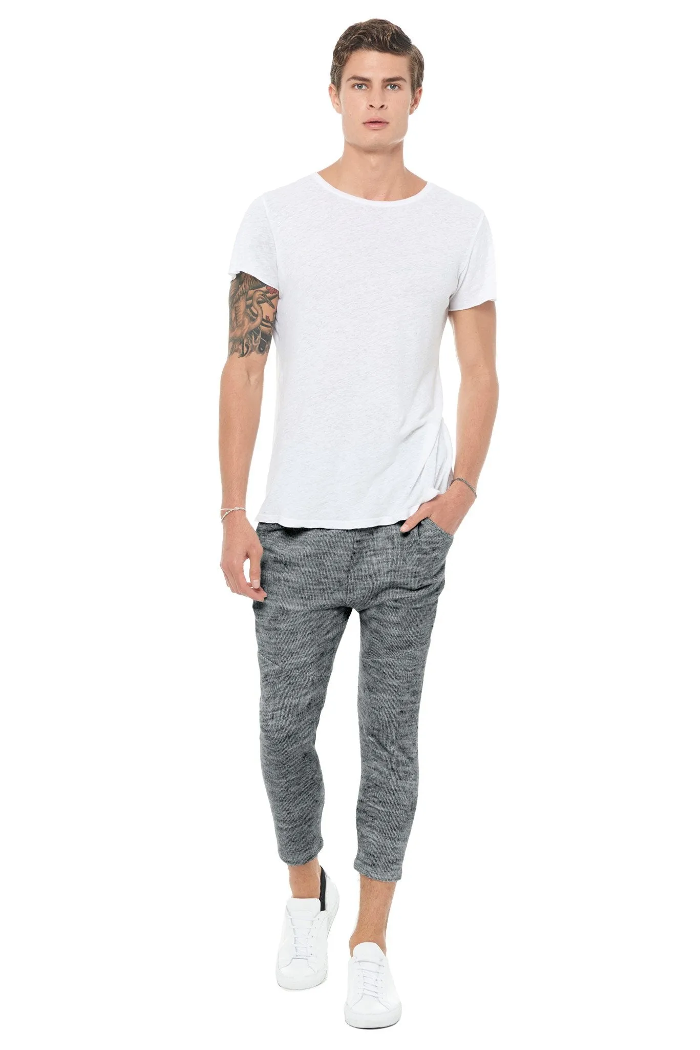 Men's Soft Knit Melange Jogger Pant