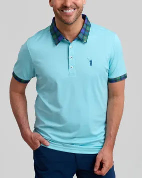 Murray Family Ties Men's Polo | Heathered Sky Blue