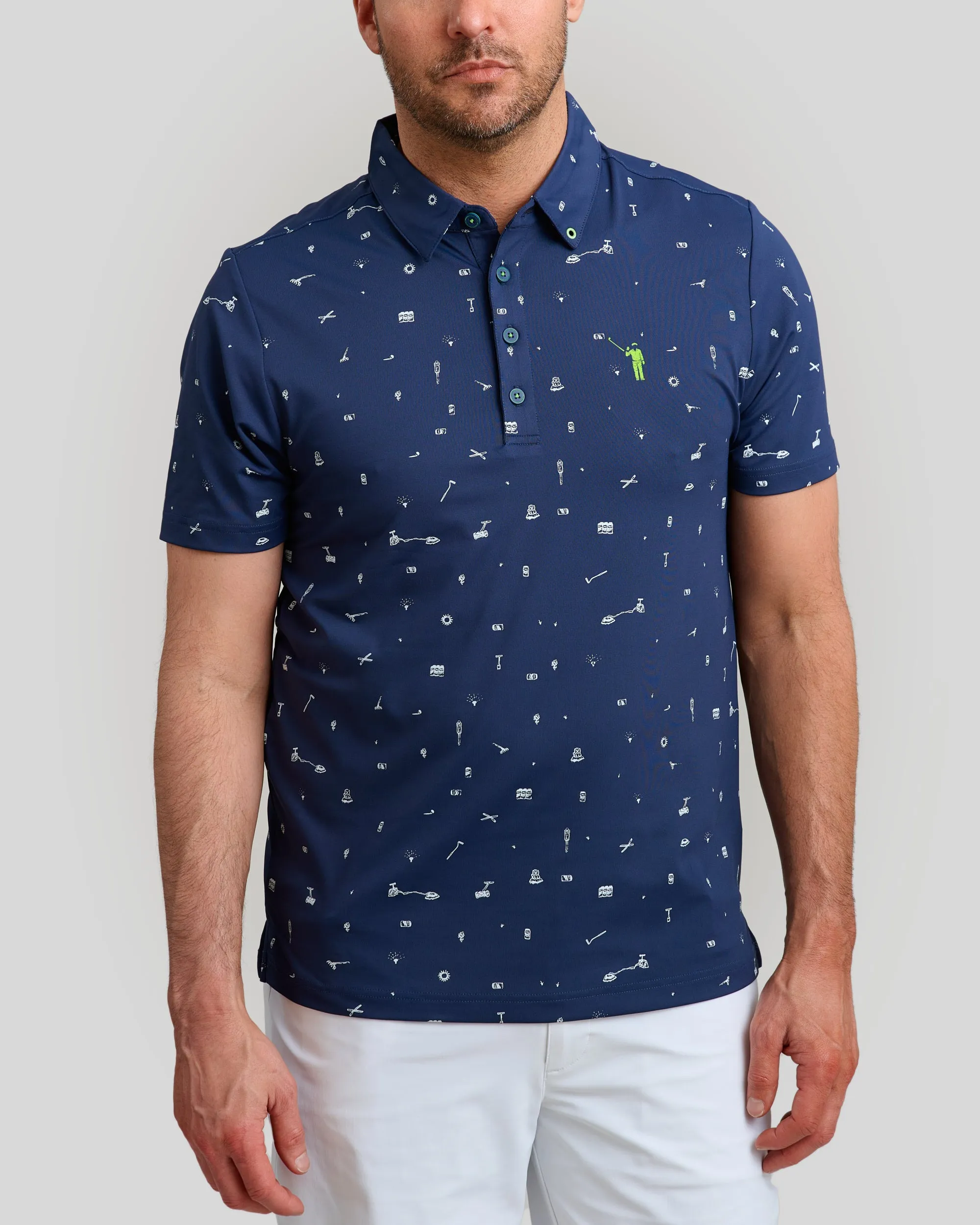 Ode to Carl Men's Polo | Navy