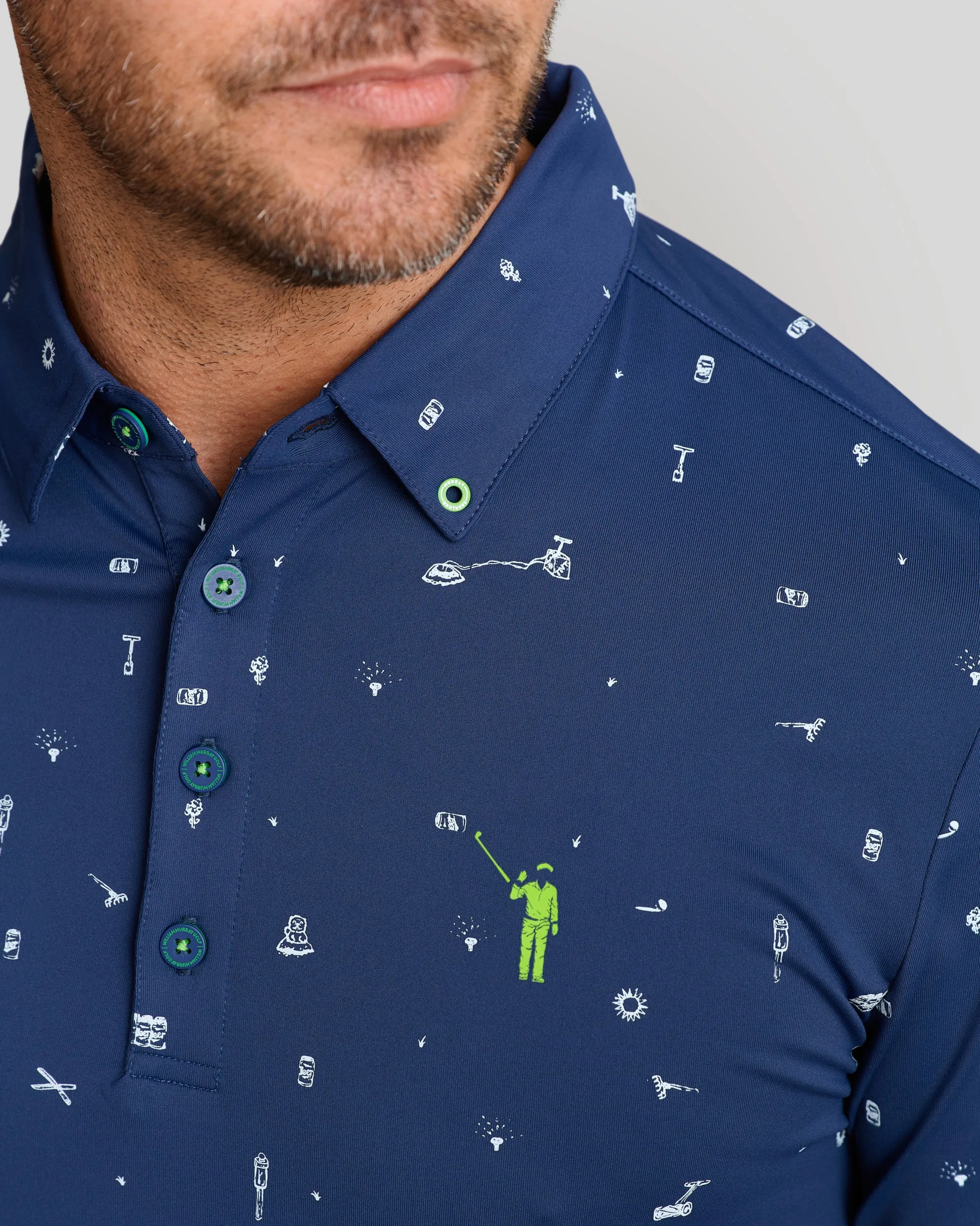 Ode to Carl Men's Polo | Navy