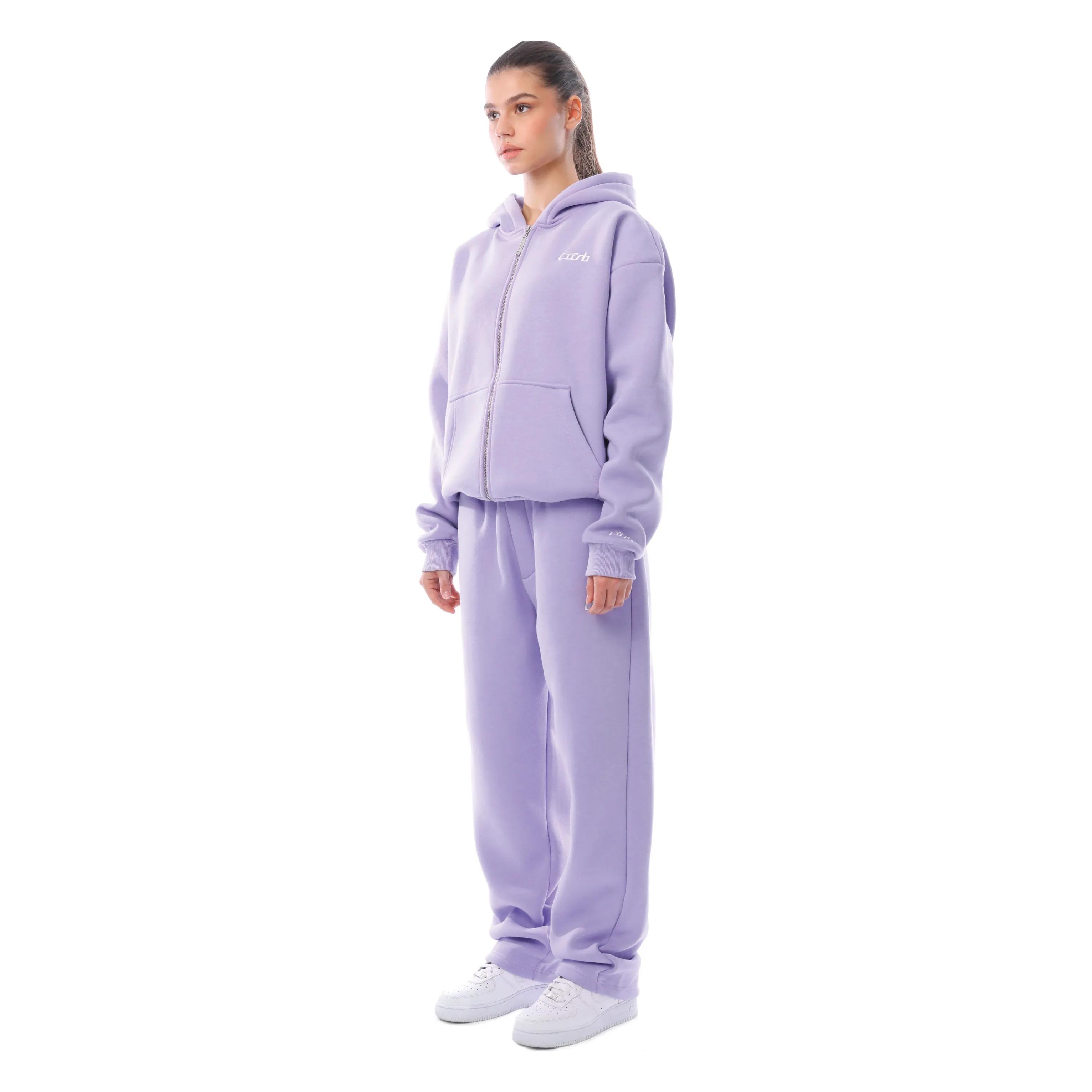 OPEN LEG JOGGER LILAC