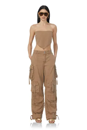 Pascal Baggy Cargo Pant - Washed Walnut