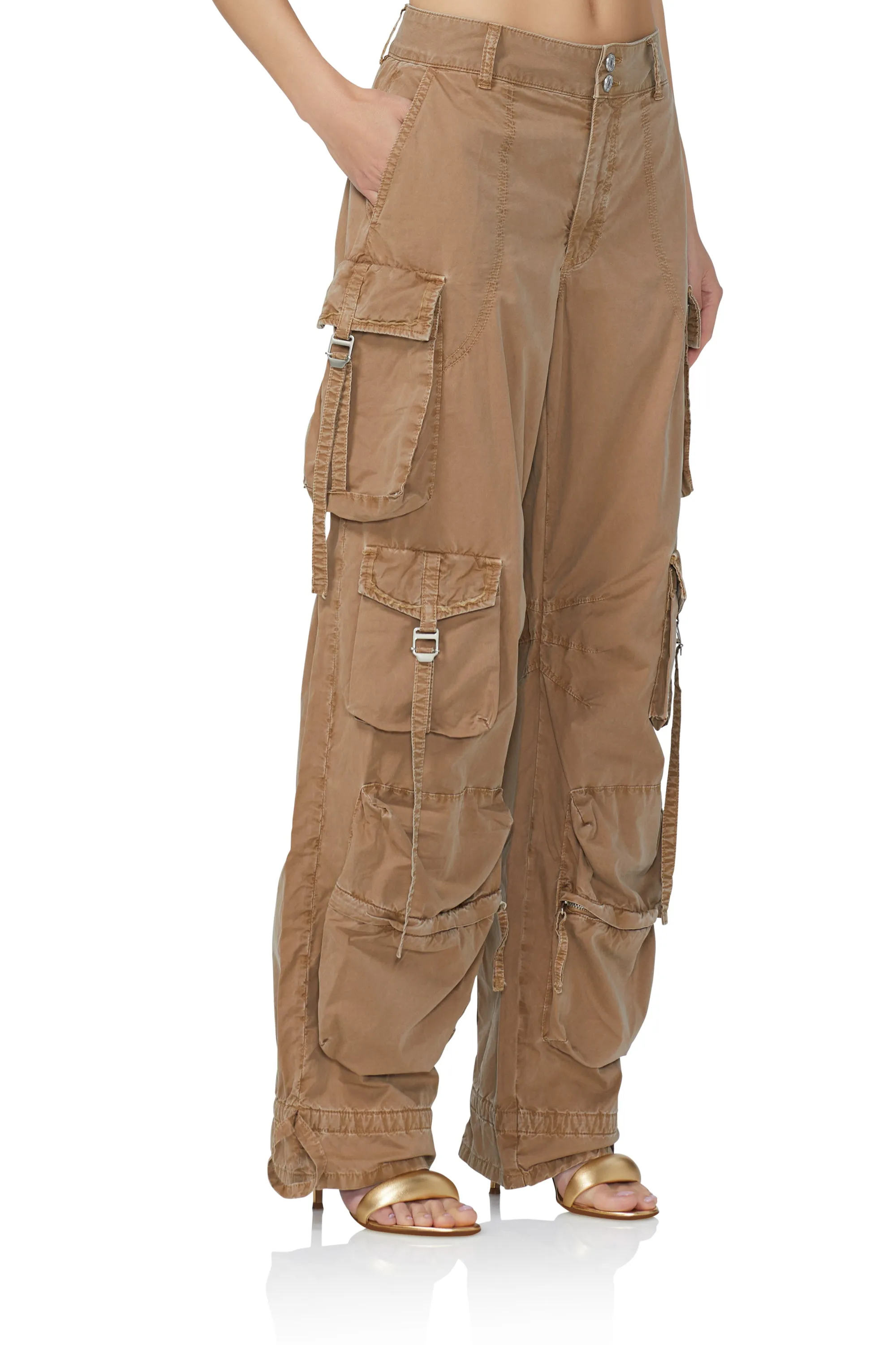 Pascal Baggy Cargo Pant - Washed Walnut