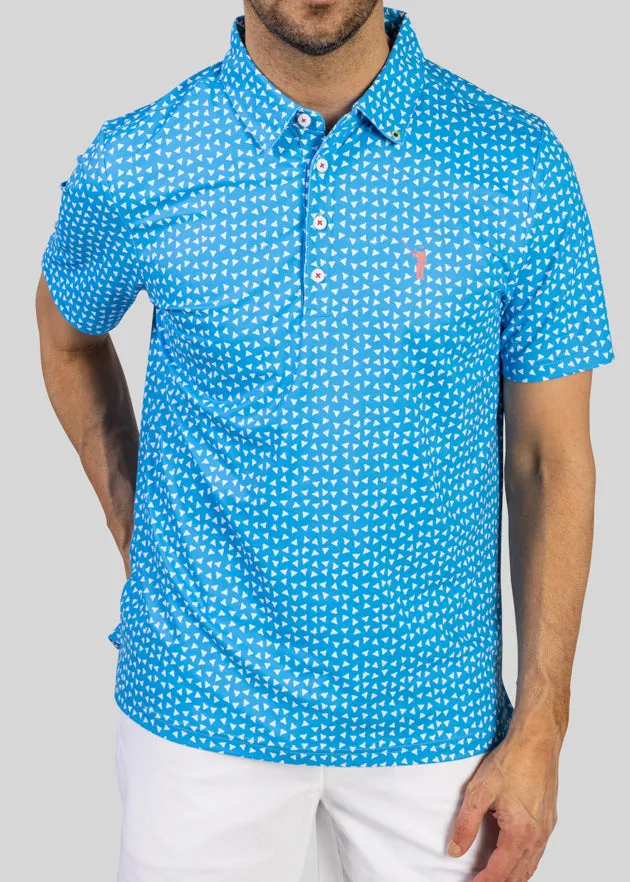 Pearly Whites Men's Polo | C. Blue