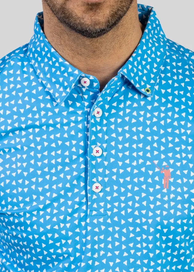 Pearly Whites Men's Polo | C. Blue