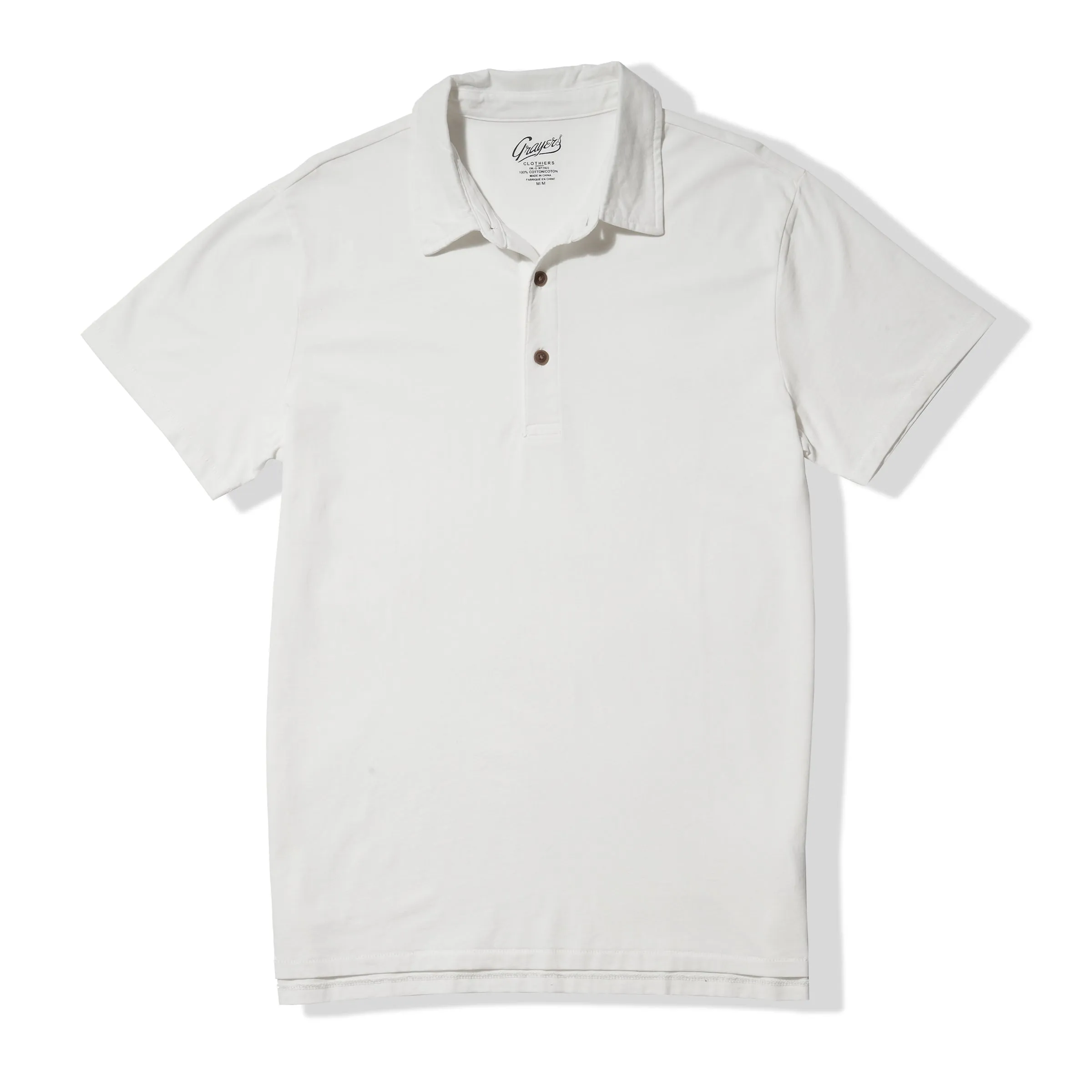 Pima Cotton Polo - White