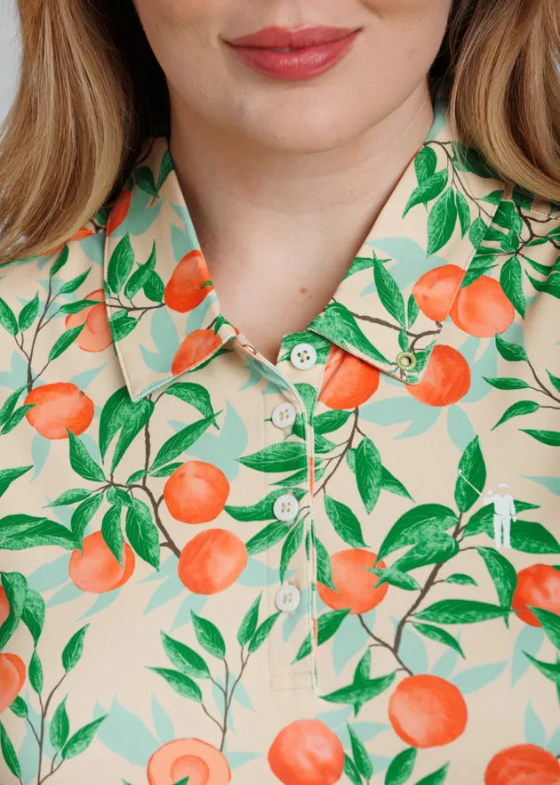 "That's A Peach, Hon" Women's Sleeveless Polo