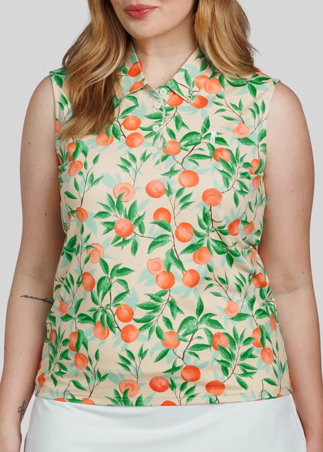 "That's A Peach, Hon" Women's Sleeveless Polo