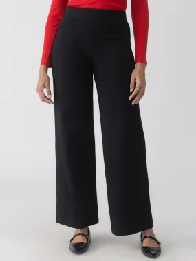 Runway Semi High Rise Ponte Trouser Black