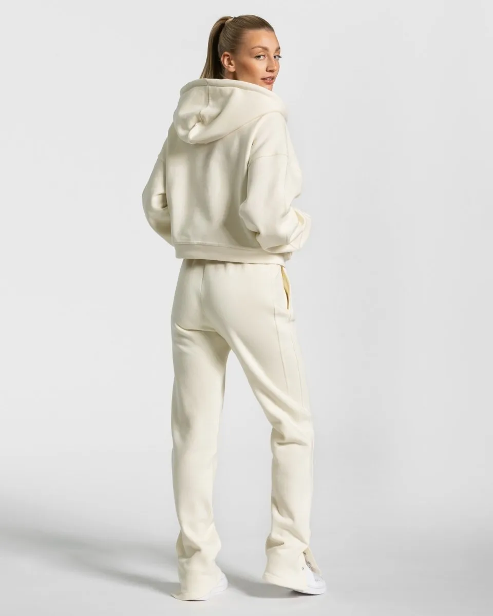 Sassy Slit Jogger "Ivory"