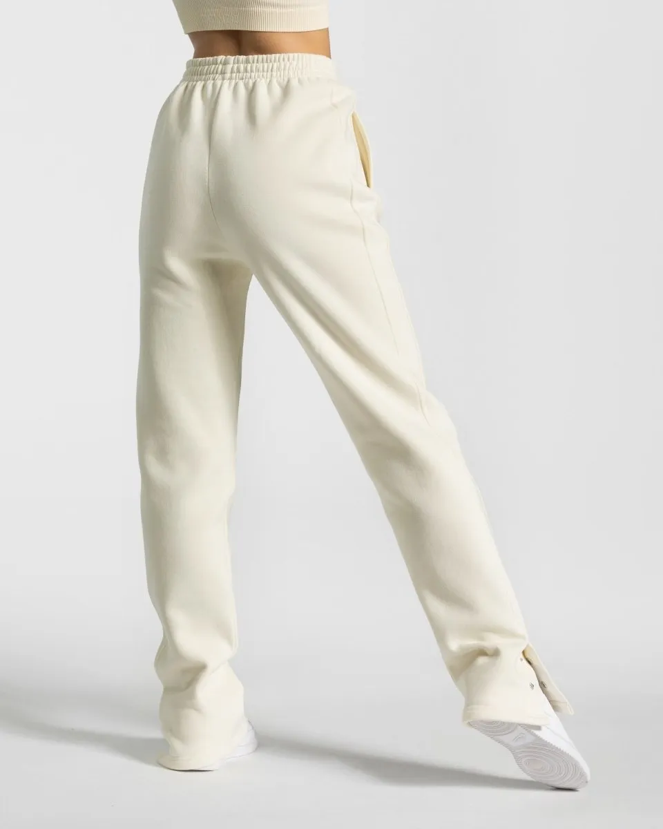 Sassy Slit Jogger "Ivory"