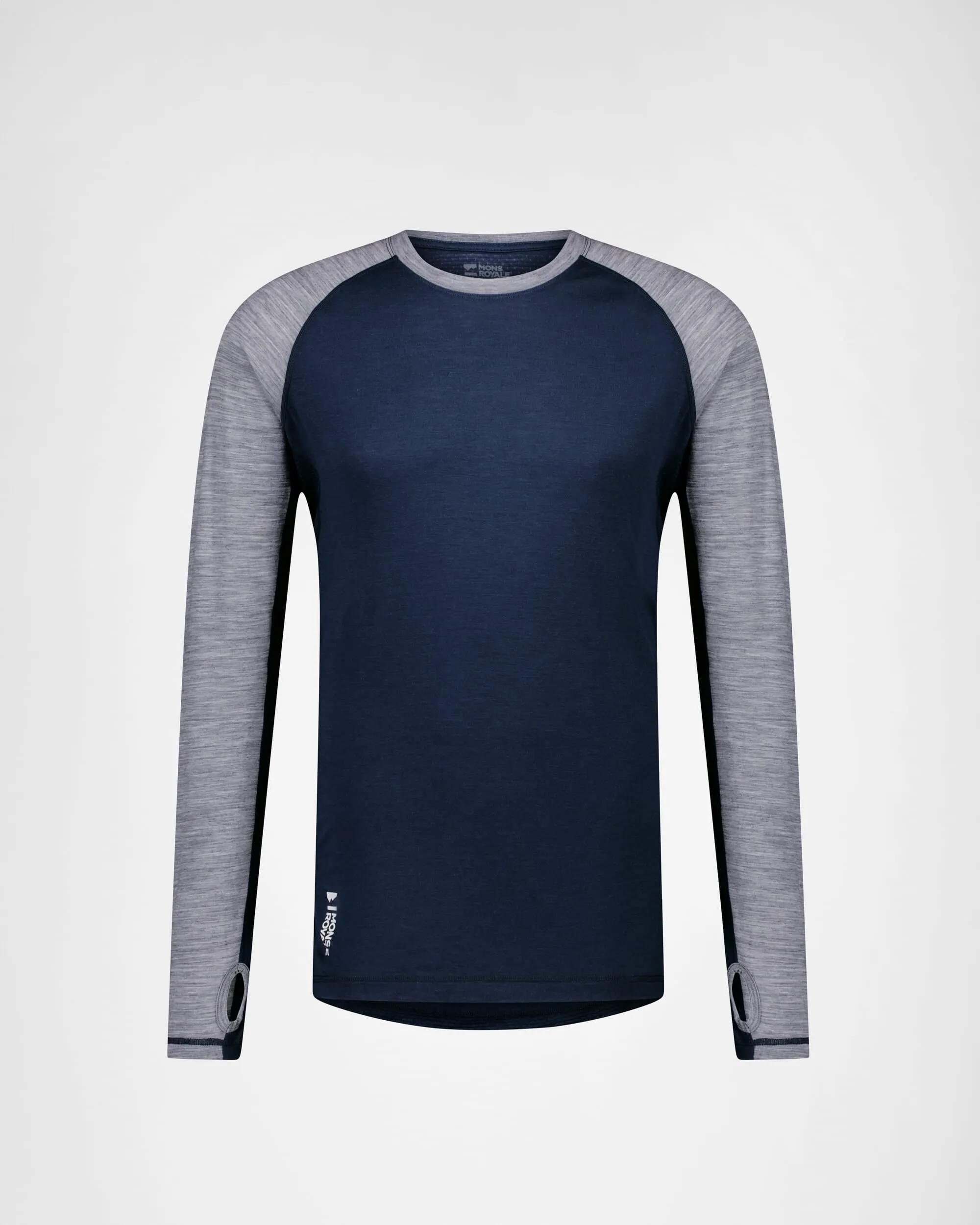 Temple Merino Long Sleeve - Grey Heather / Midnight