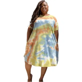 The Camille Tie Dye Tunic Dress