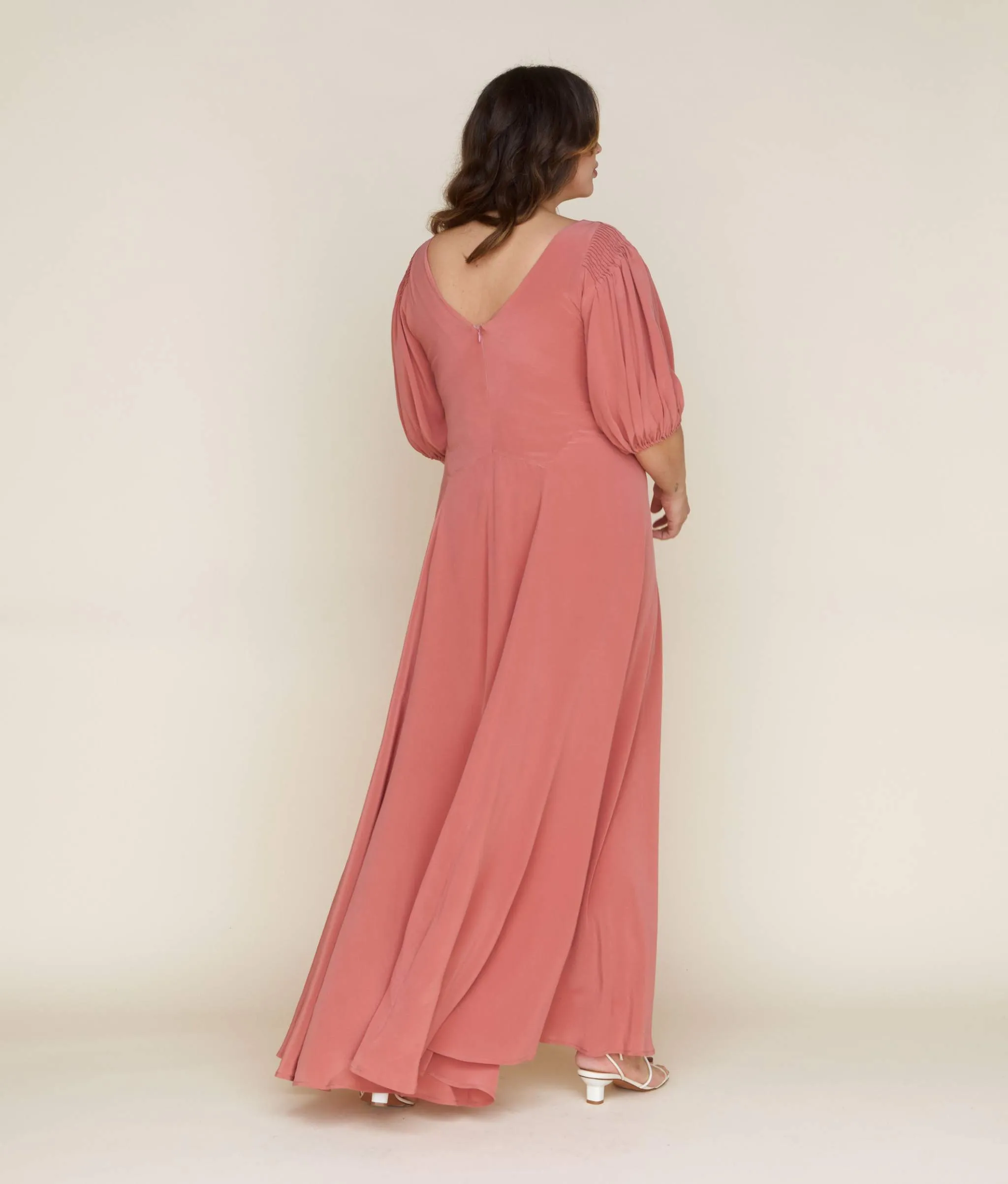 The Honey Dress | Dusty Rose Silk